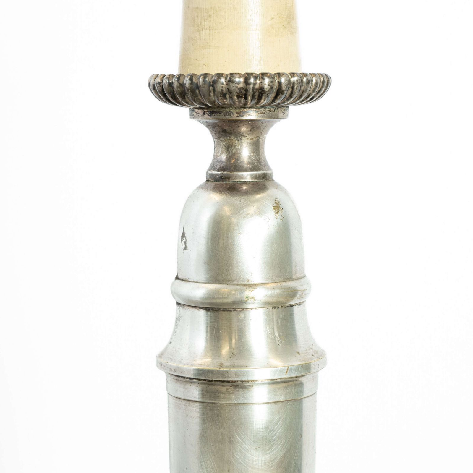 French Silver Plated Table Lamp photo for sale