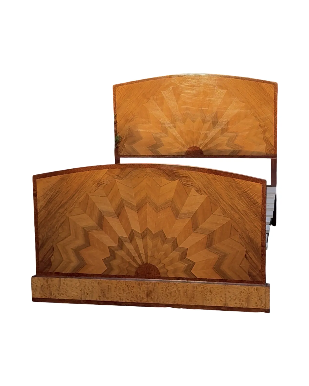 Art Deco Starburst Double Bed, 1930s photo for sale
