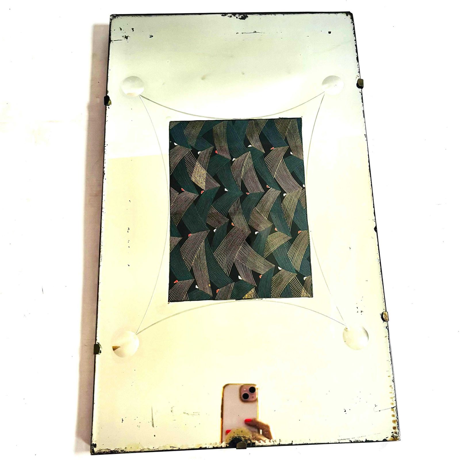 1930s Art Deco Scalloped Mirror | W. S. Laurie, British Modernist photo for sale