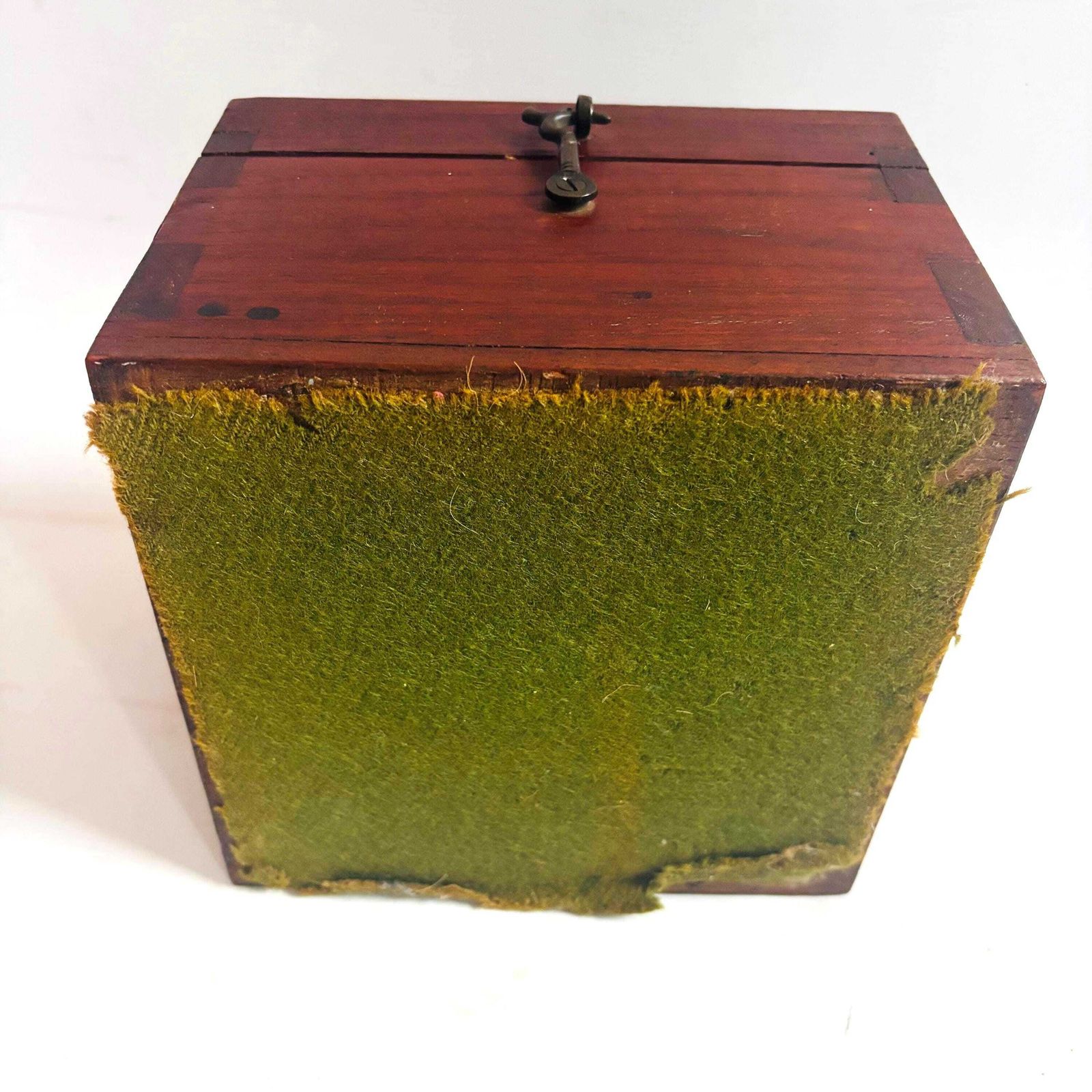 Antique Ottoman Qibla Compass | 19th Century Islamic Direction Finder In Oak Case/Glass Crack photo vintage