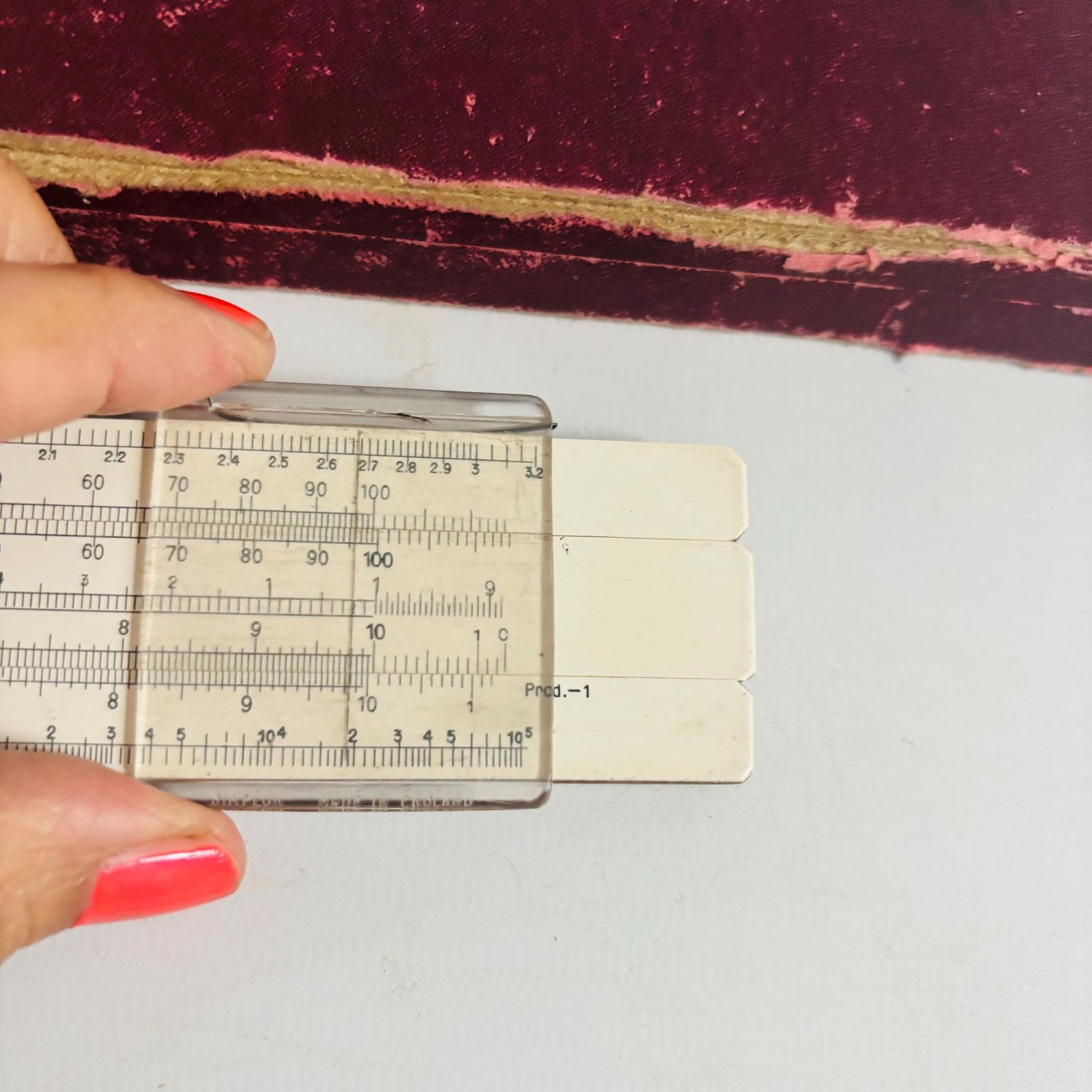 Home Decor 1940s British Simplon Bilateral Duplex Model Trigonometric Scales Sine, Log, And Tangent: Original Box photo
