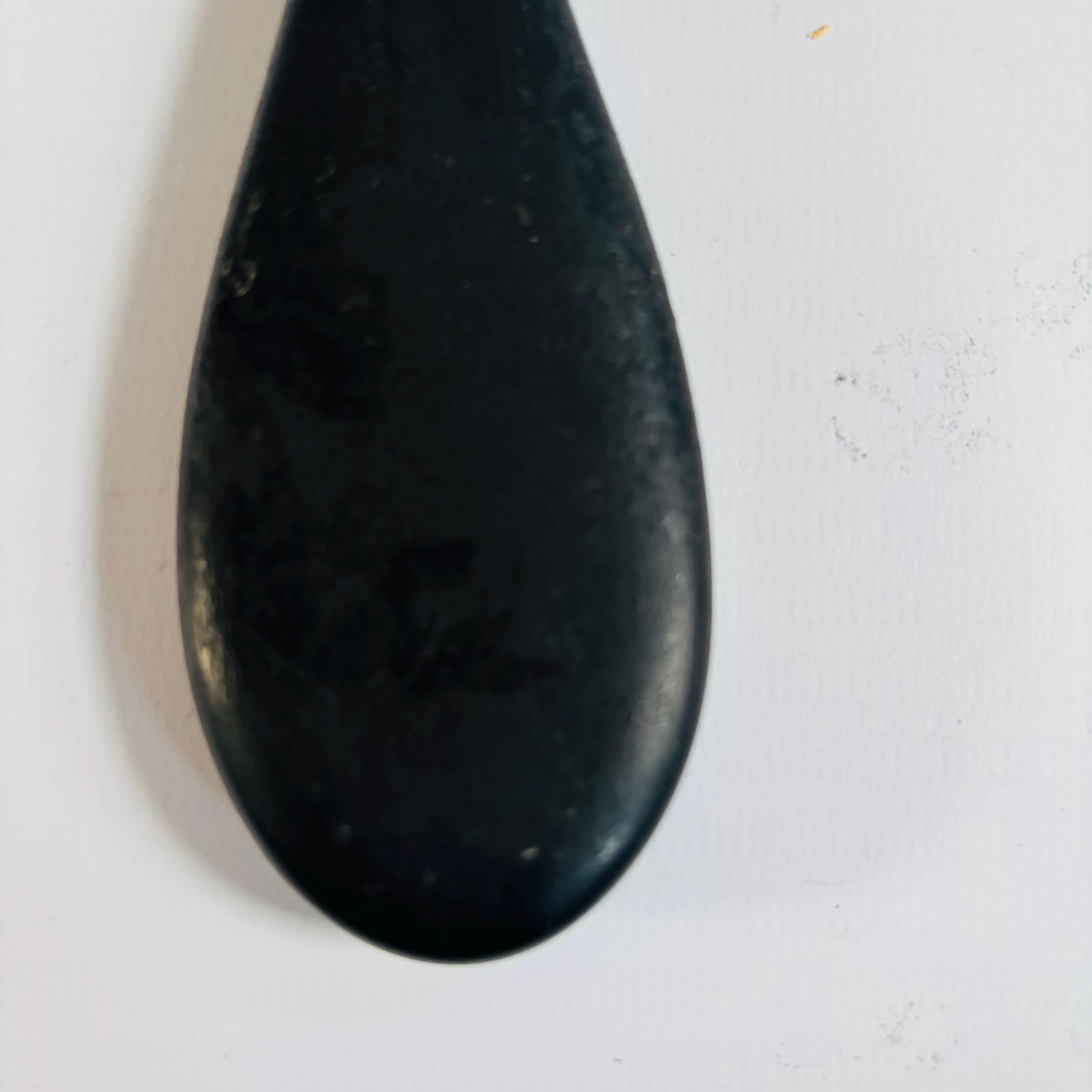 Antique Ebony Wood Hand Mirror: 1890s Victorian Bevelled Glass, Silver Initials photo 78.0