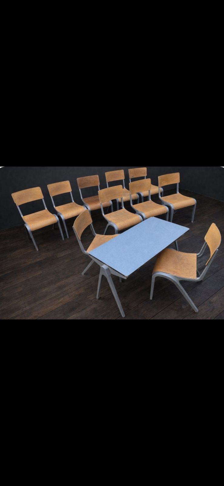 Esavian Children’s Stacking School Chair By James Leonard, 1950s Height 40cm