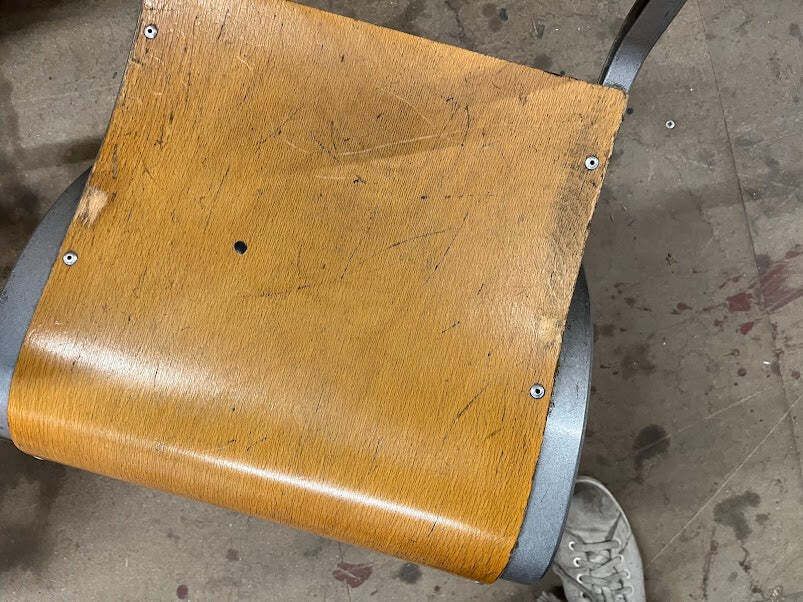 Esavian Children’s Stacking School Chair By James Leonard, 1950s Height 40cm photo vinterior