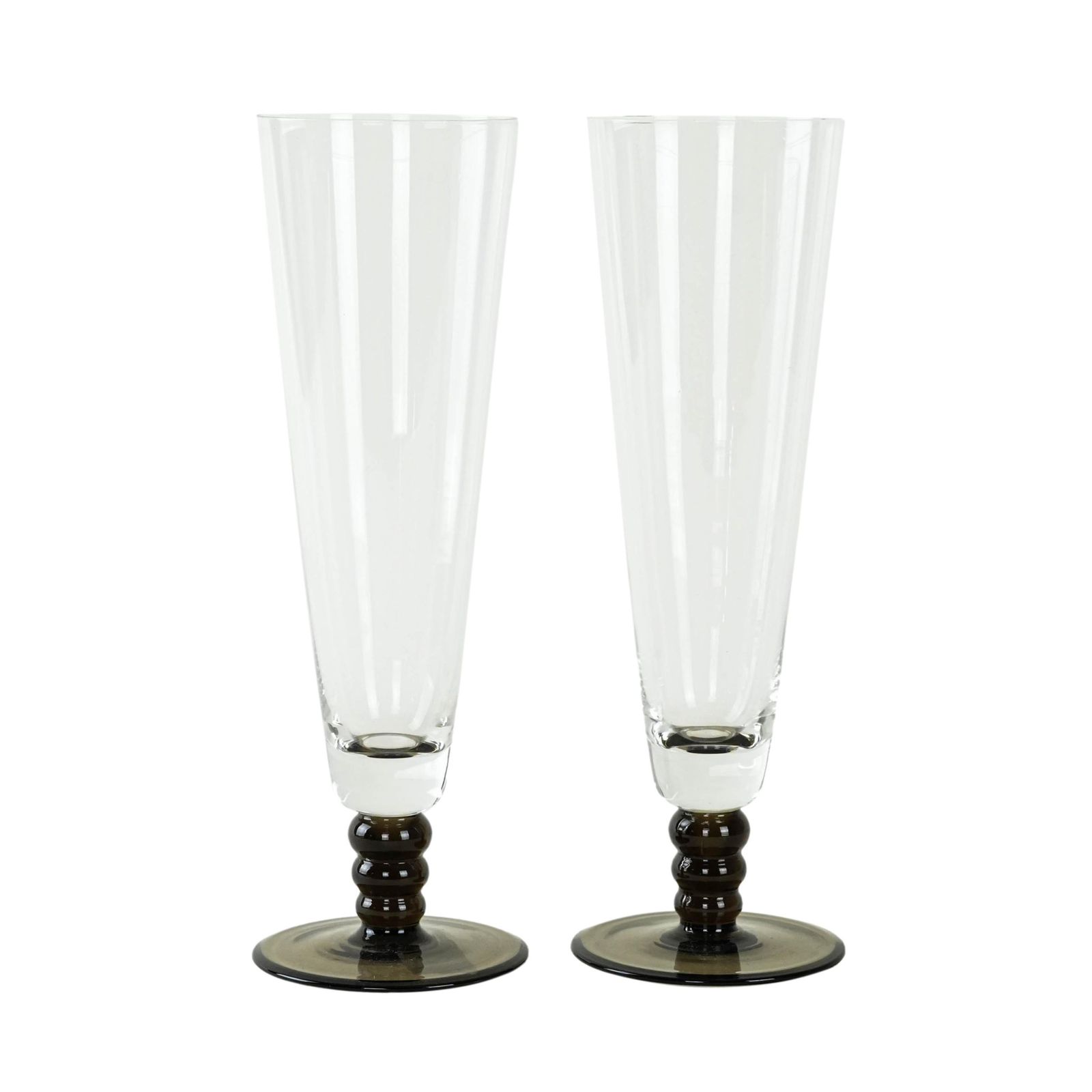 Pair Of Champagne Glasses, Italian Design, 1970s, Production: Italy