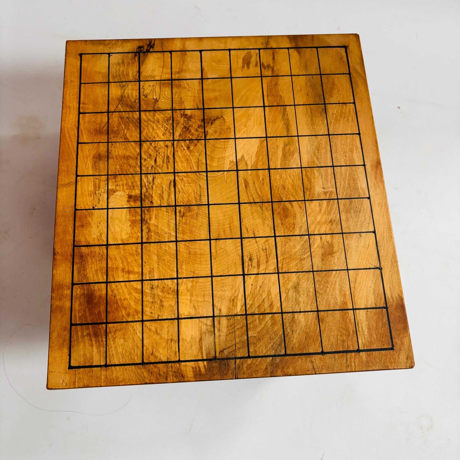 photo for sale Mid Century Wood Shogi Go Table: 100 Year Old Wood Japanese Board