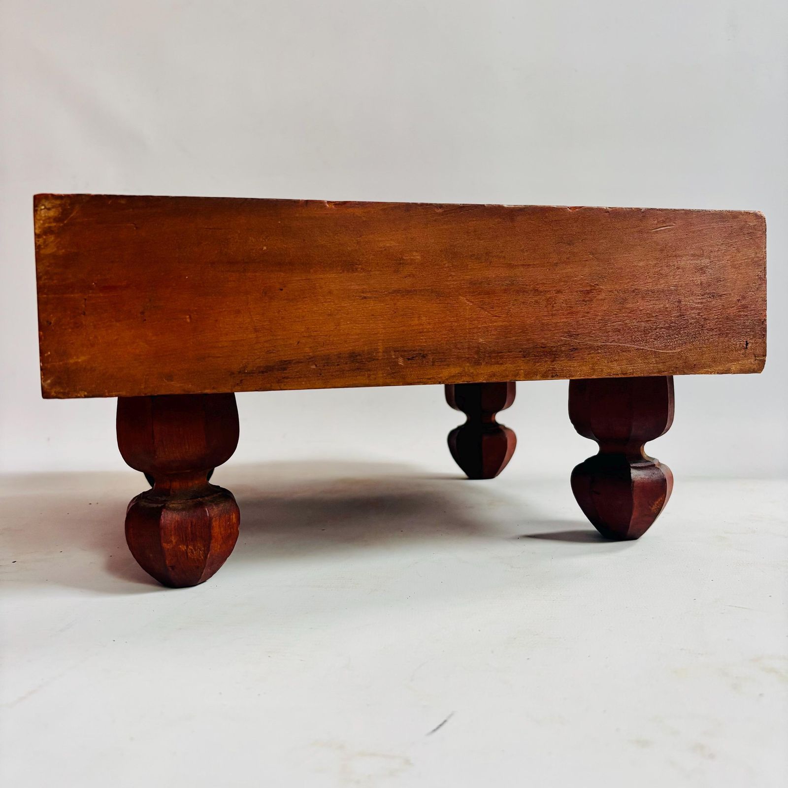 photo for sale Antique Kaya Or Zelkova Wood Shogi Go Table: 100 Year Old Wood Japanese Board