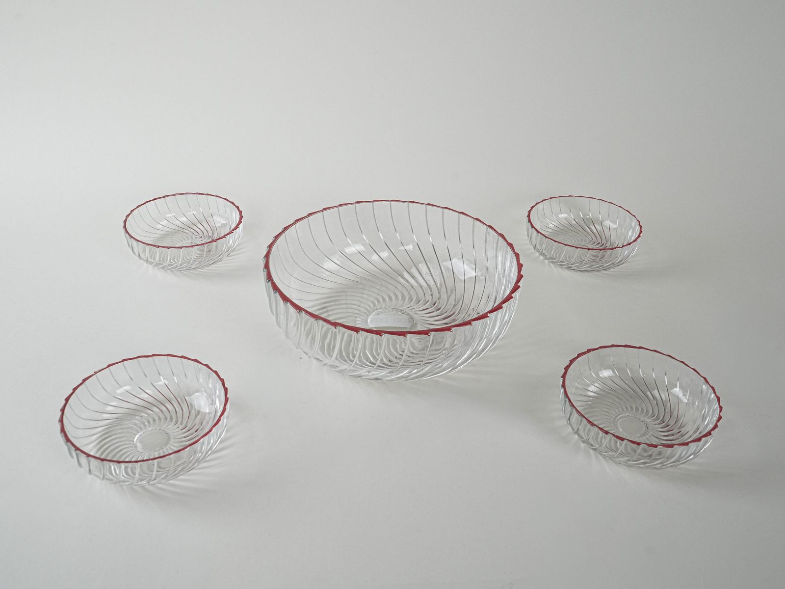 Set Glazen Slakommen, Italiaans Design, Jaren 1970, Productie: Italië photo Woonaccessoires