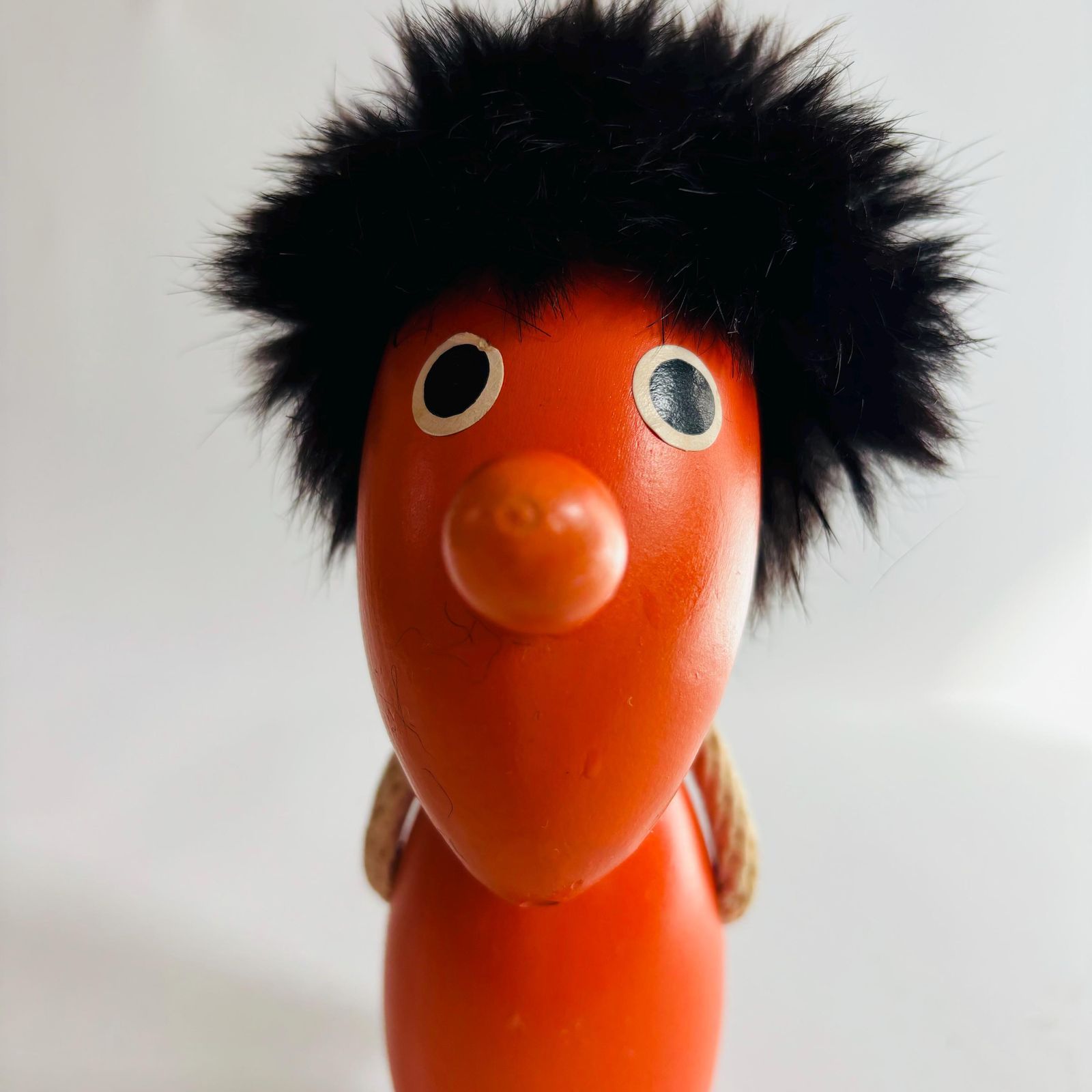 Rare Hans Bolling Teak Troll Gong Brush: Danish Modern Design photo furniture