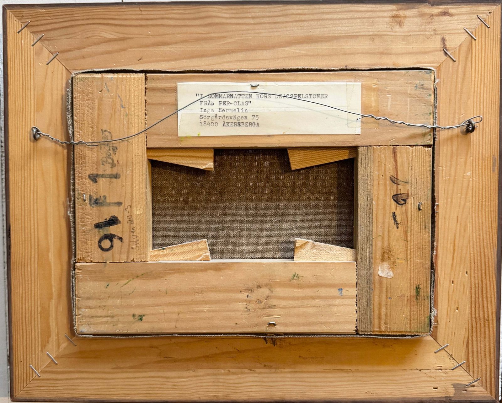 On The Summer Night, Accordion Music Can Be Heard From Per Olas By Inga Hermelin photo Art
