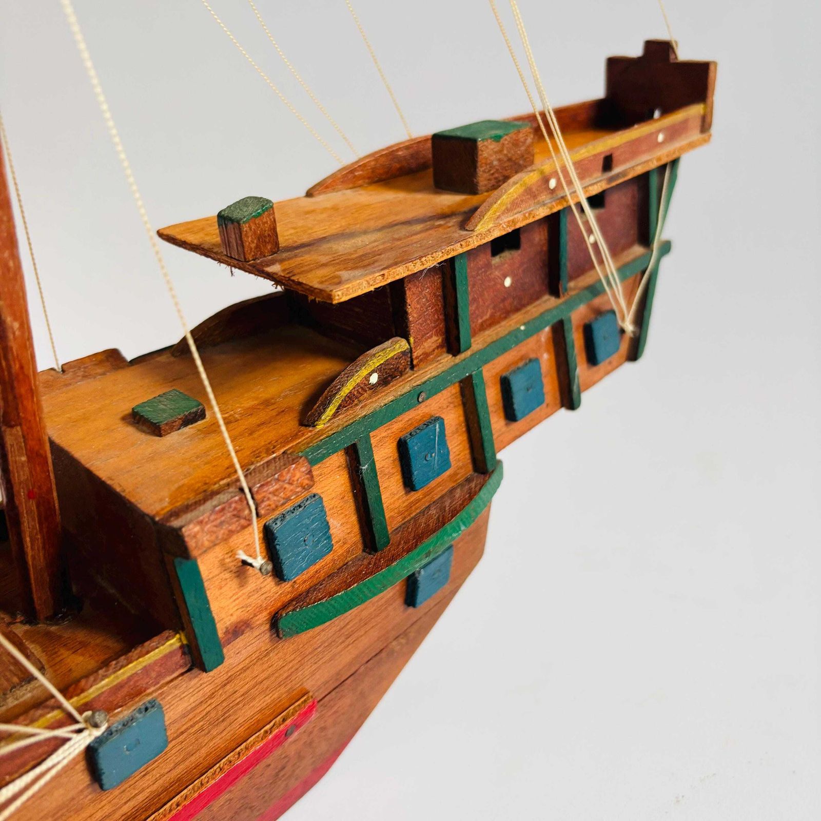 Antique Colombian Galleon Ship: Folk Art Maritime Decor photo buy
