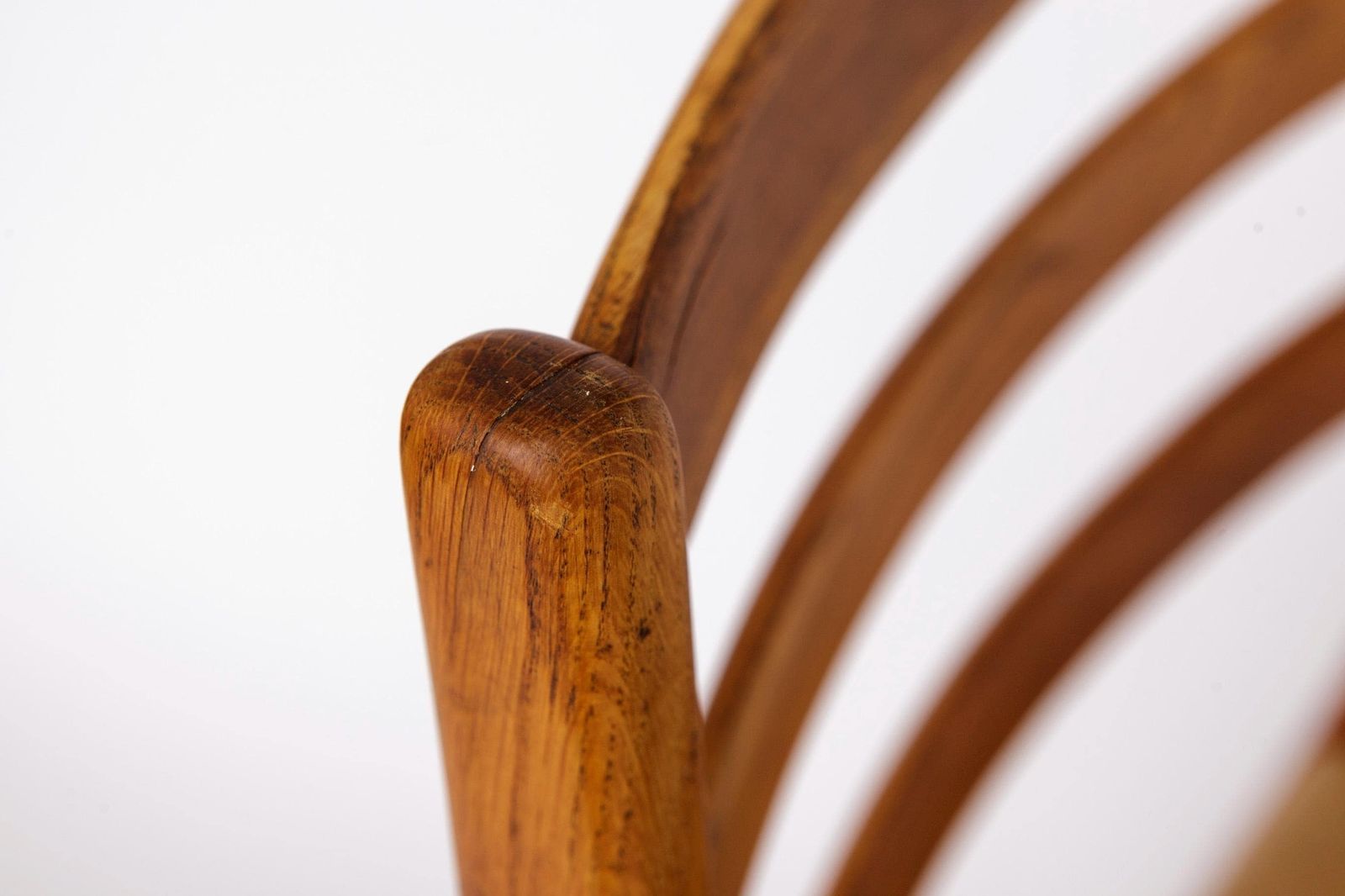 photo furniture 4 Vintage Swedish Oak Chairs | Alb Johansson & Söner | 1960s | One Repaired Chair Discounted