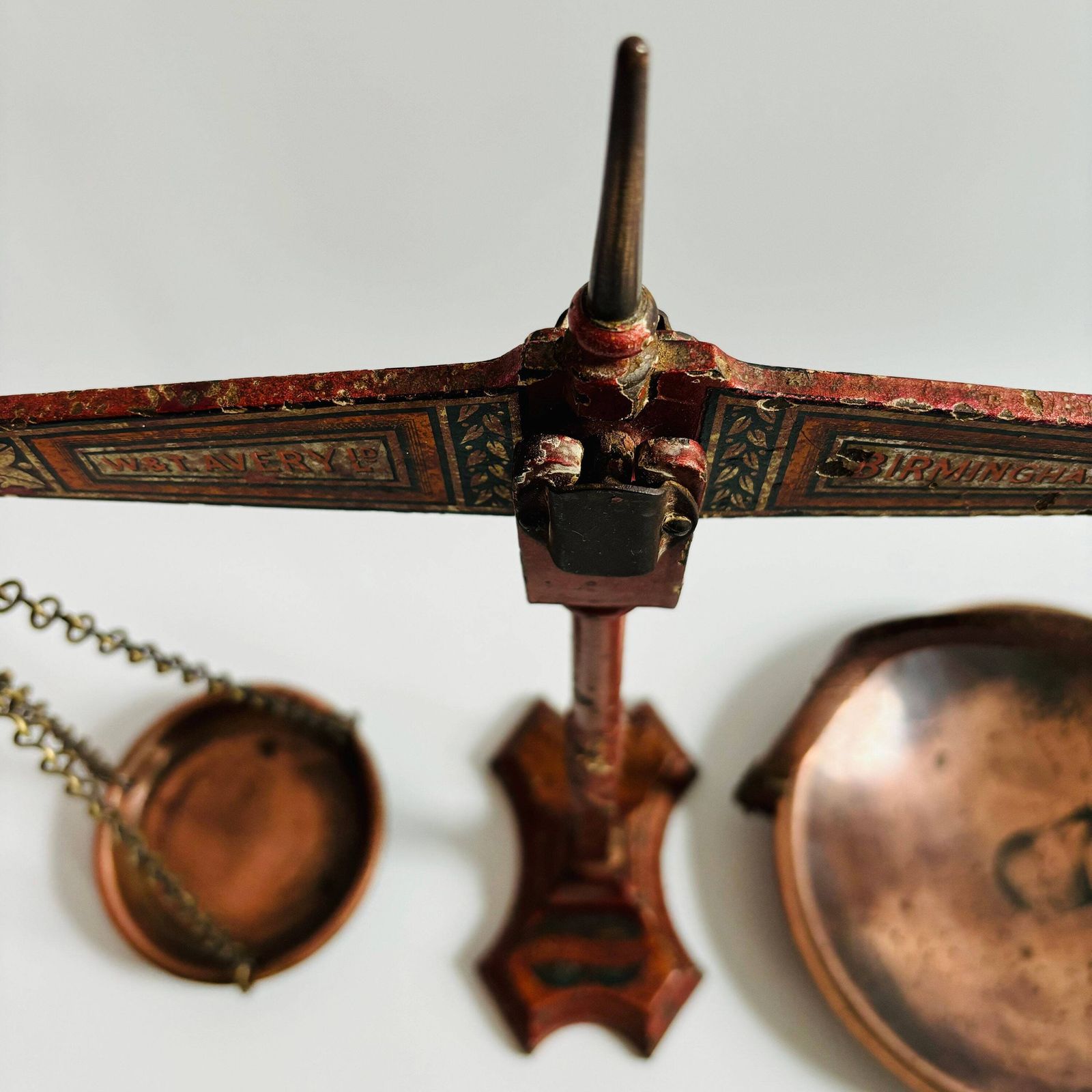 photo furniture Antique Rare Set Of Weighing Scales Iron Copper And Brass Made By W&T Avery Brass Balance Scale Vintage 1930s Birmingham England Beam Scale