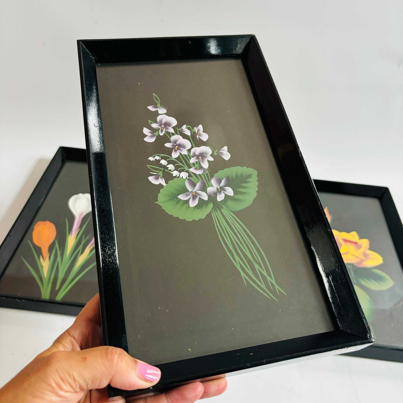 Antique Floral Prints: Set Of 4, Italian Mid Century Botanical Art photo vinterior