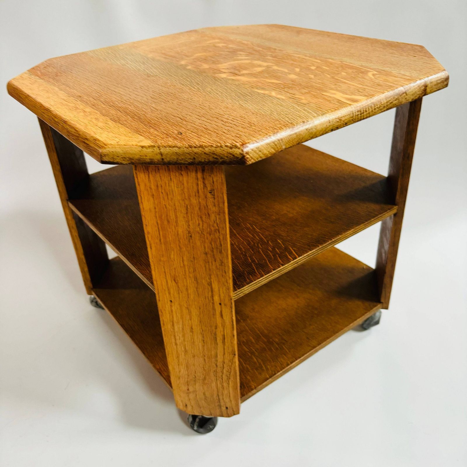 photo for sale Antique Oak Art Deco Side Table Style :Heals Of London Mid Century Design
