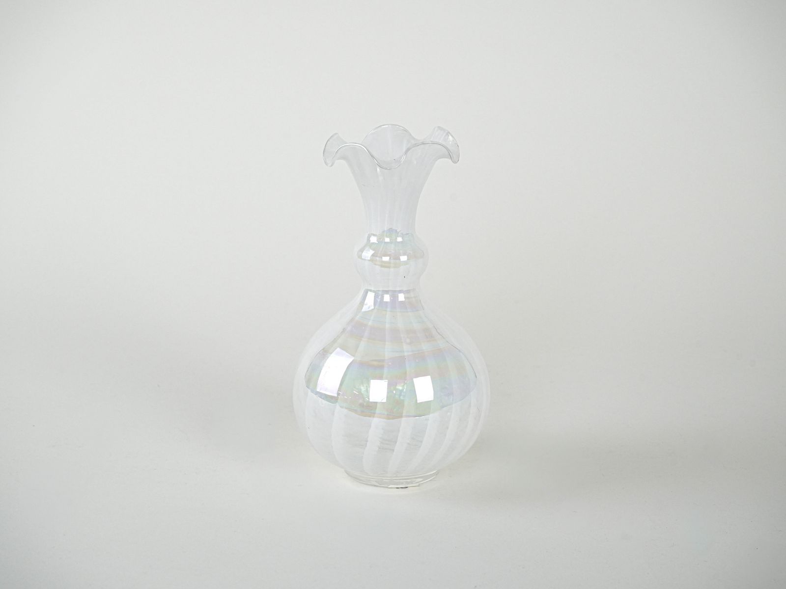 Glass Vase, Italian Design, 1960s, Made In Italy photo for sale