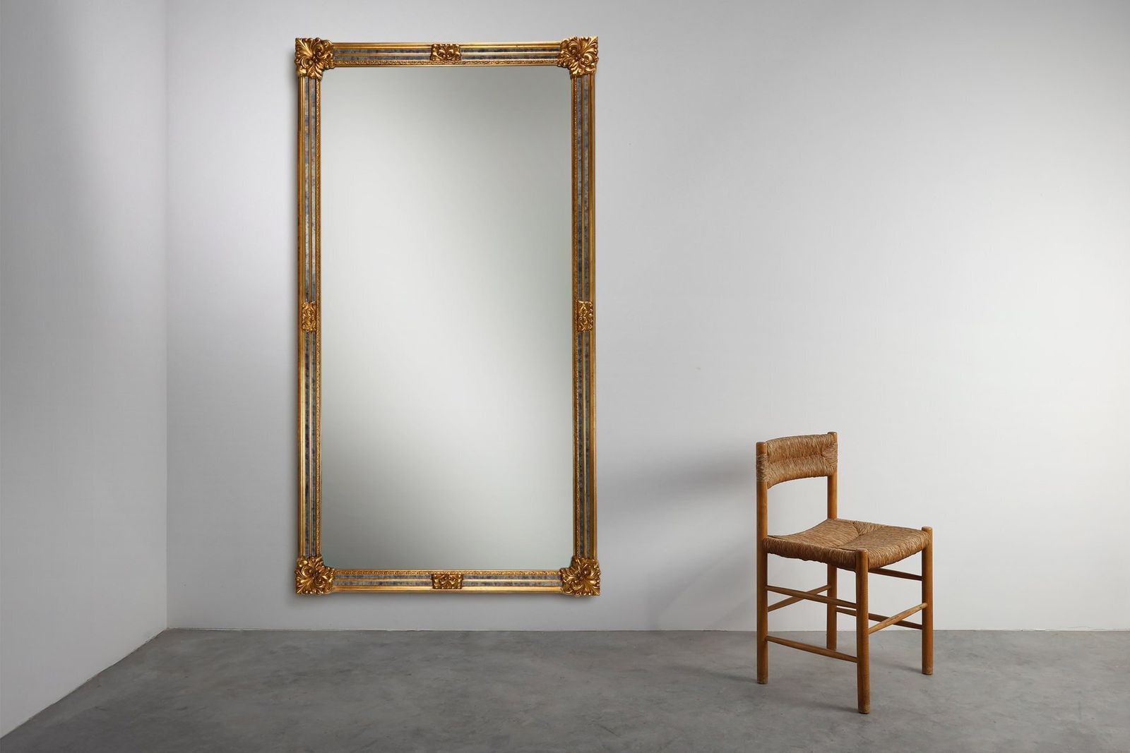 Baroque Revival Mirror In Gilded Resin From Deknudt, Belgium, 1950s photo Home Decor
