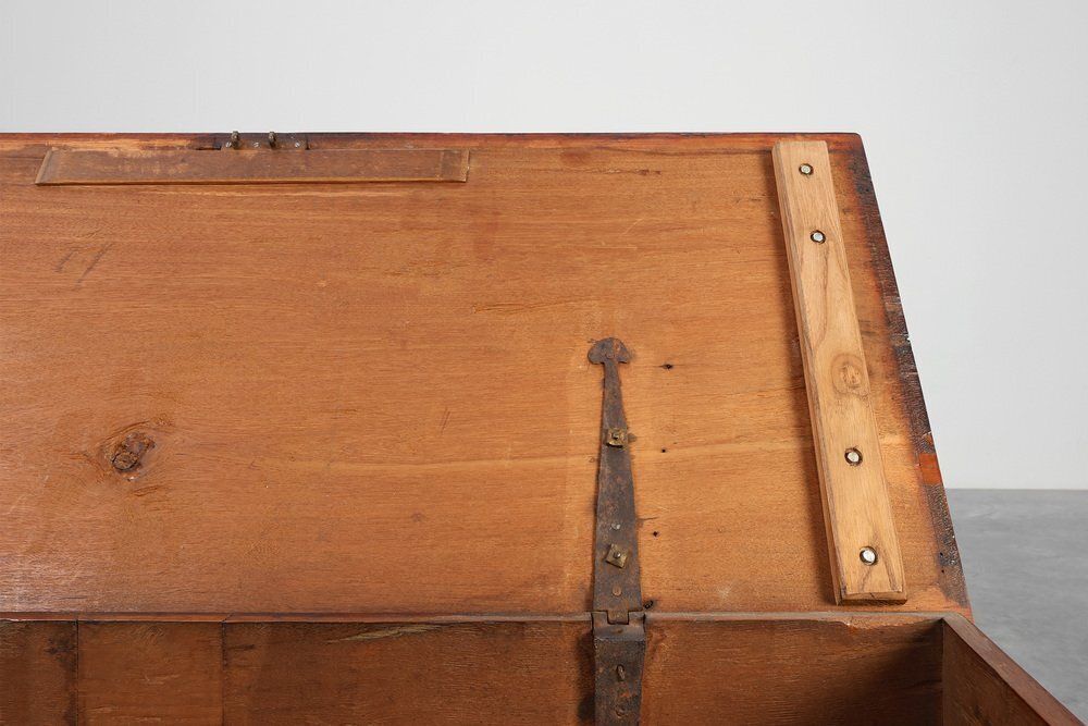 photo furniture Antique 19th Century Dutch Teak Blanket Chest, Netherlands