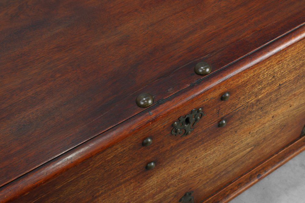 photo vinterior Antique 19th Century Dutch Teak Blanket Chest, Netherlands