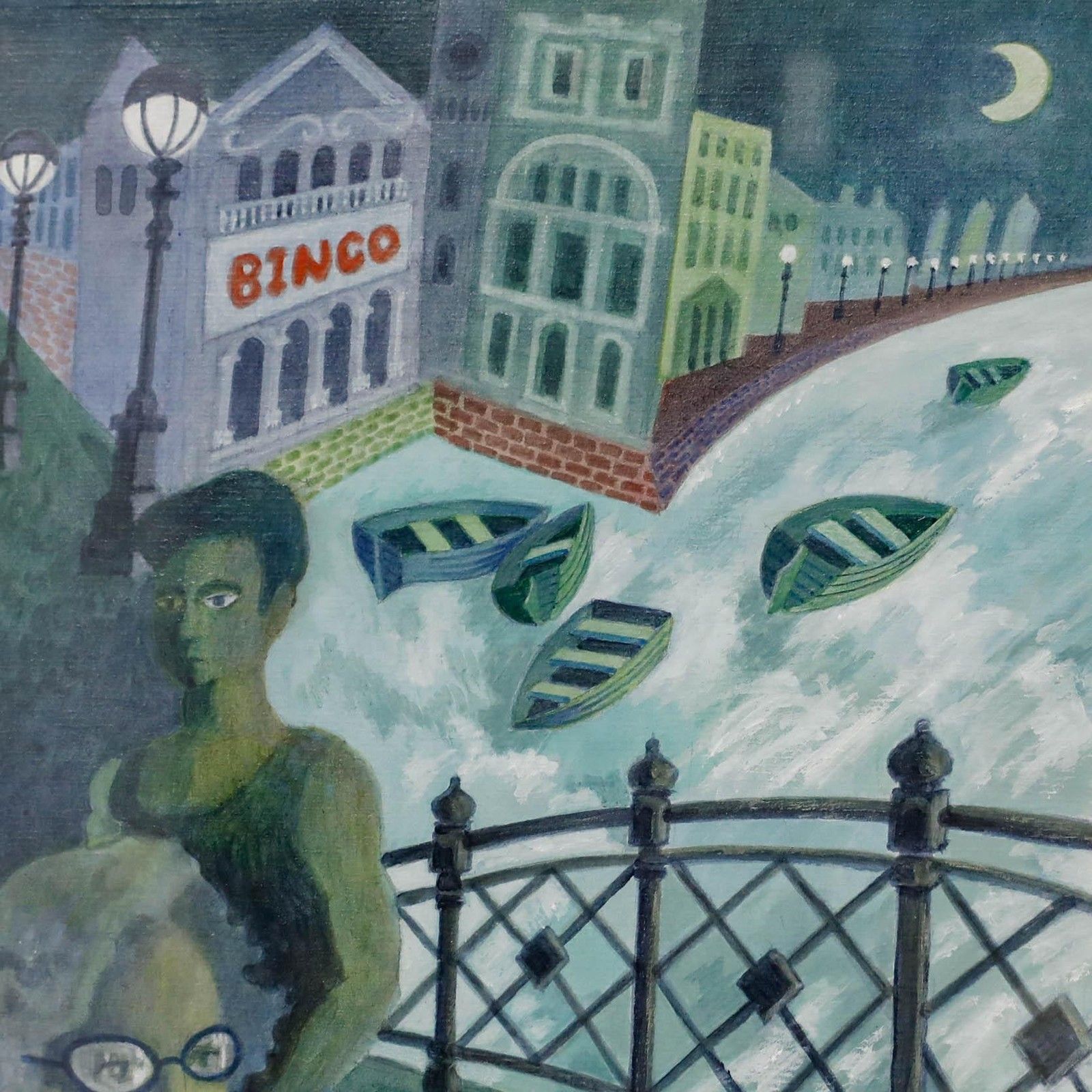 Valerie Falla (B.1931) Acrylic, I Brought You Here To Enjoy Yourself photo 325.0