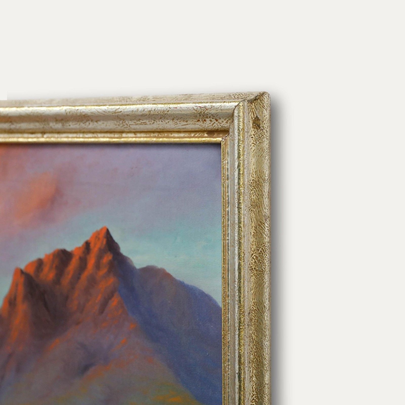 Lena Suttington Framed 20th Century Oil, Desert Mountains At Sunset photo 325.0