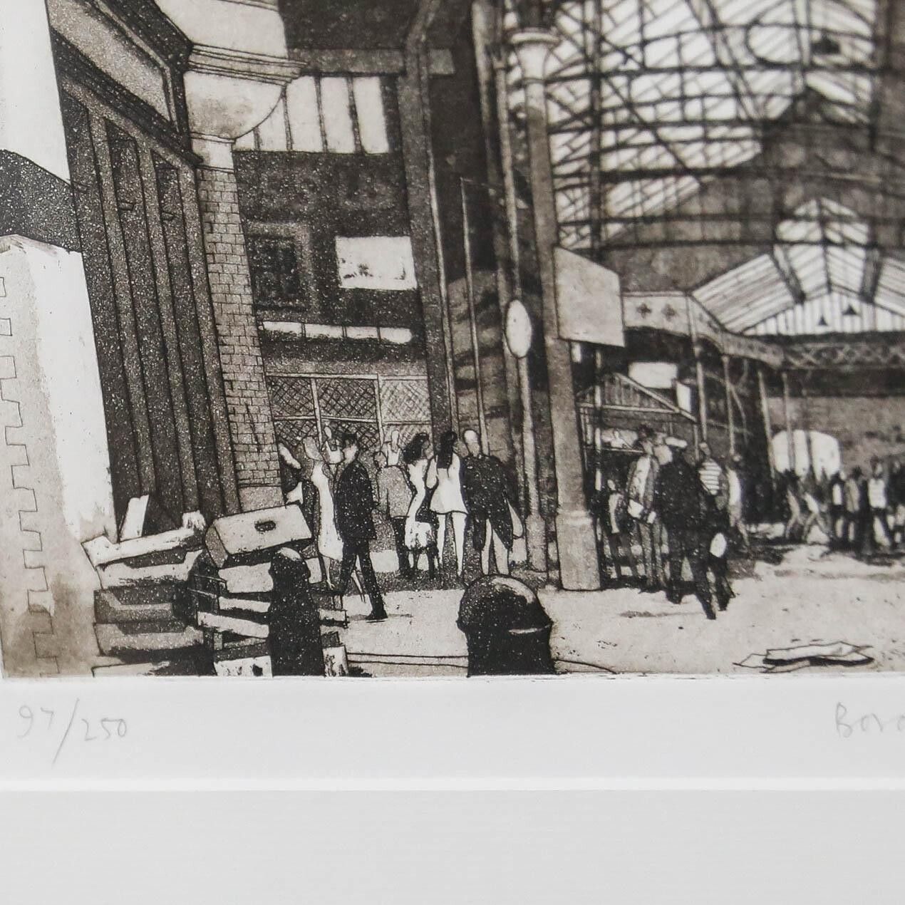 Anthony Michael Dyson (B.1931) Framed 20th Century Aquatint, Borough Market photo 175.0