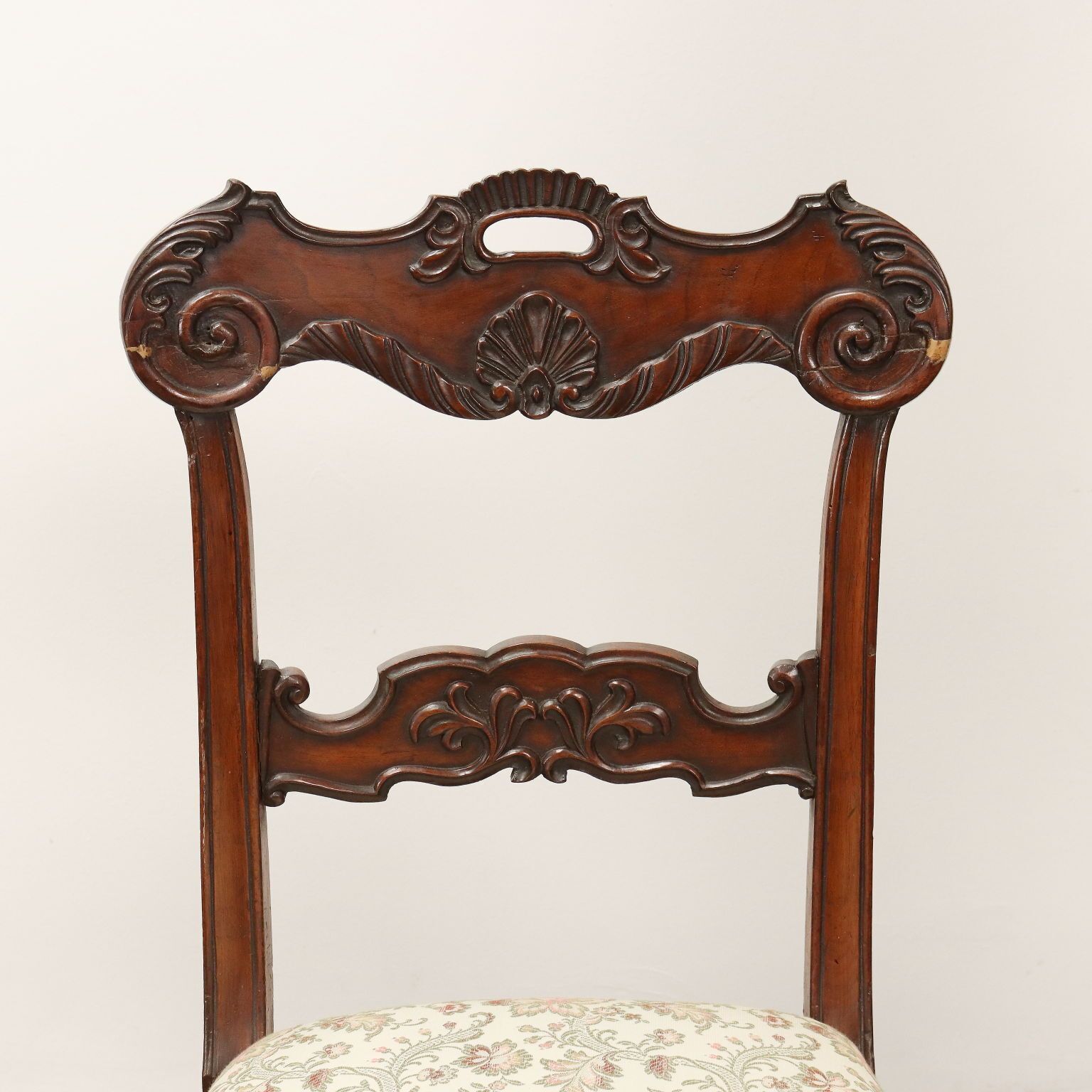 Antique Chairs Restoration Period Carved Mahogany XIX Century photo 650.0