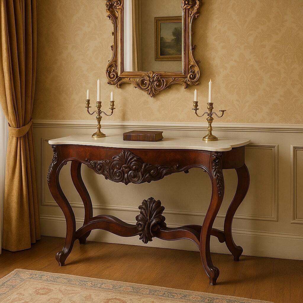 Antique Console Louis Philippe Kingdom Of The Two Sicilies XIX Century photo furniture