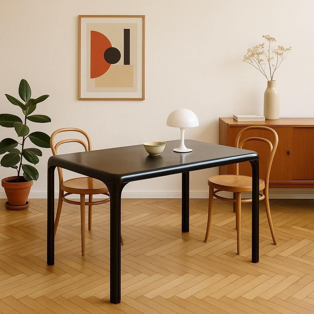 Artemide Stadio 120 Table Vintage Design Vico Magistretti 1970s photo furniture
