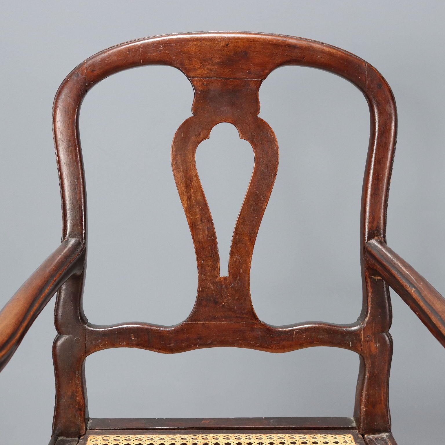 Antique Armchair Walnut Caned Seat Italy XVIII Century photo Furniture