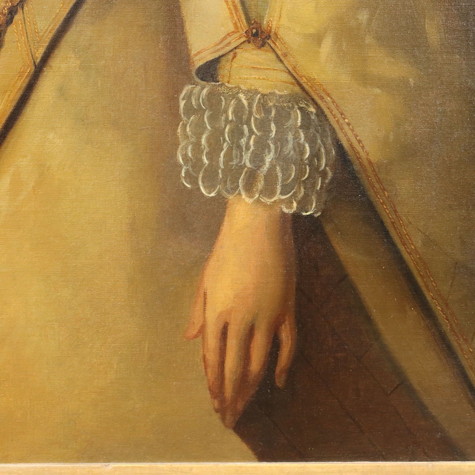 photo for sale Antique Painting Portrait Of A Noblewoman Oil On Canvas XIX Century