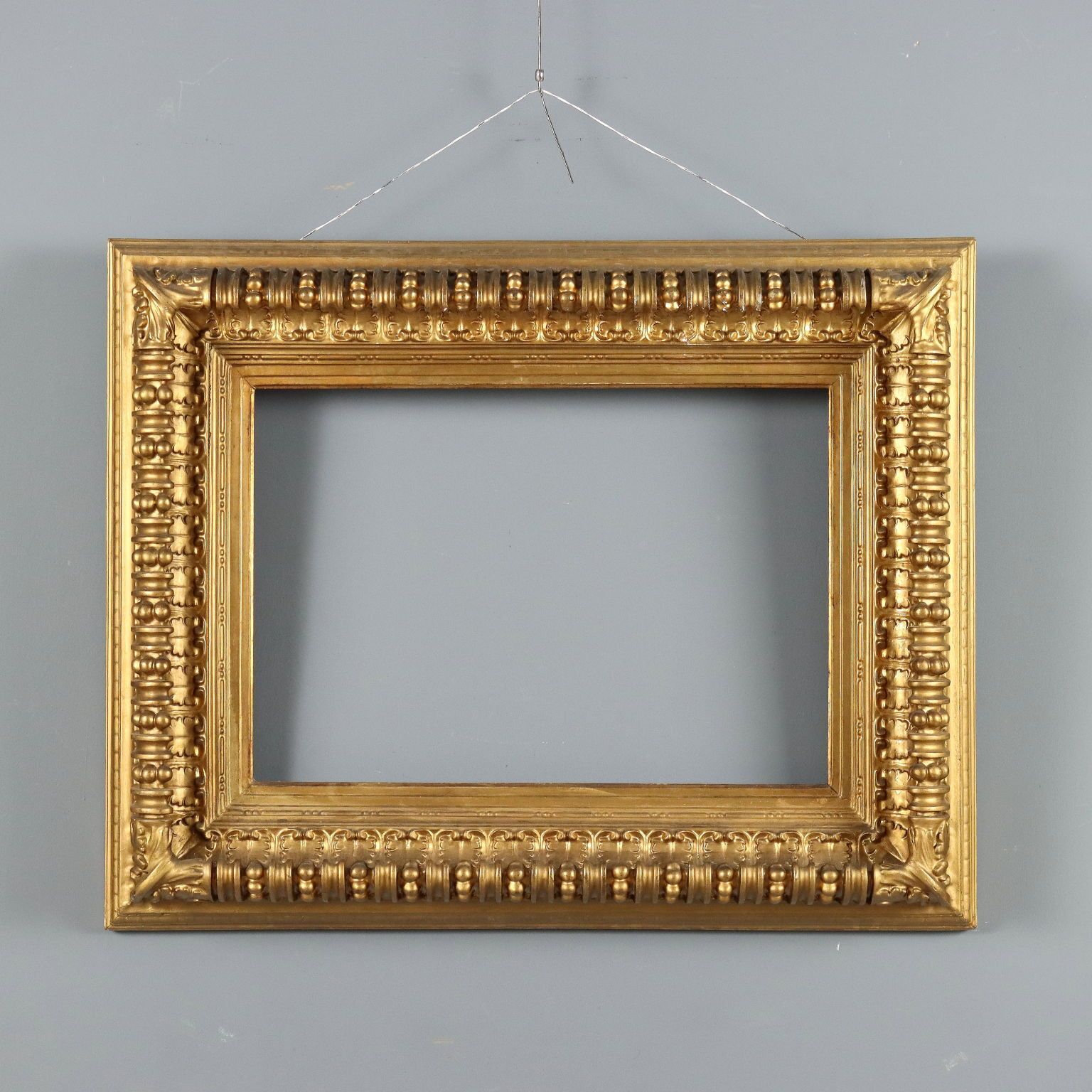 Antique Frame Carved Gilded Wood Italy XIX Century