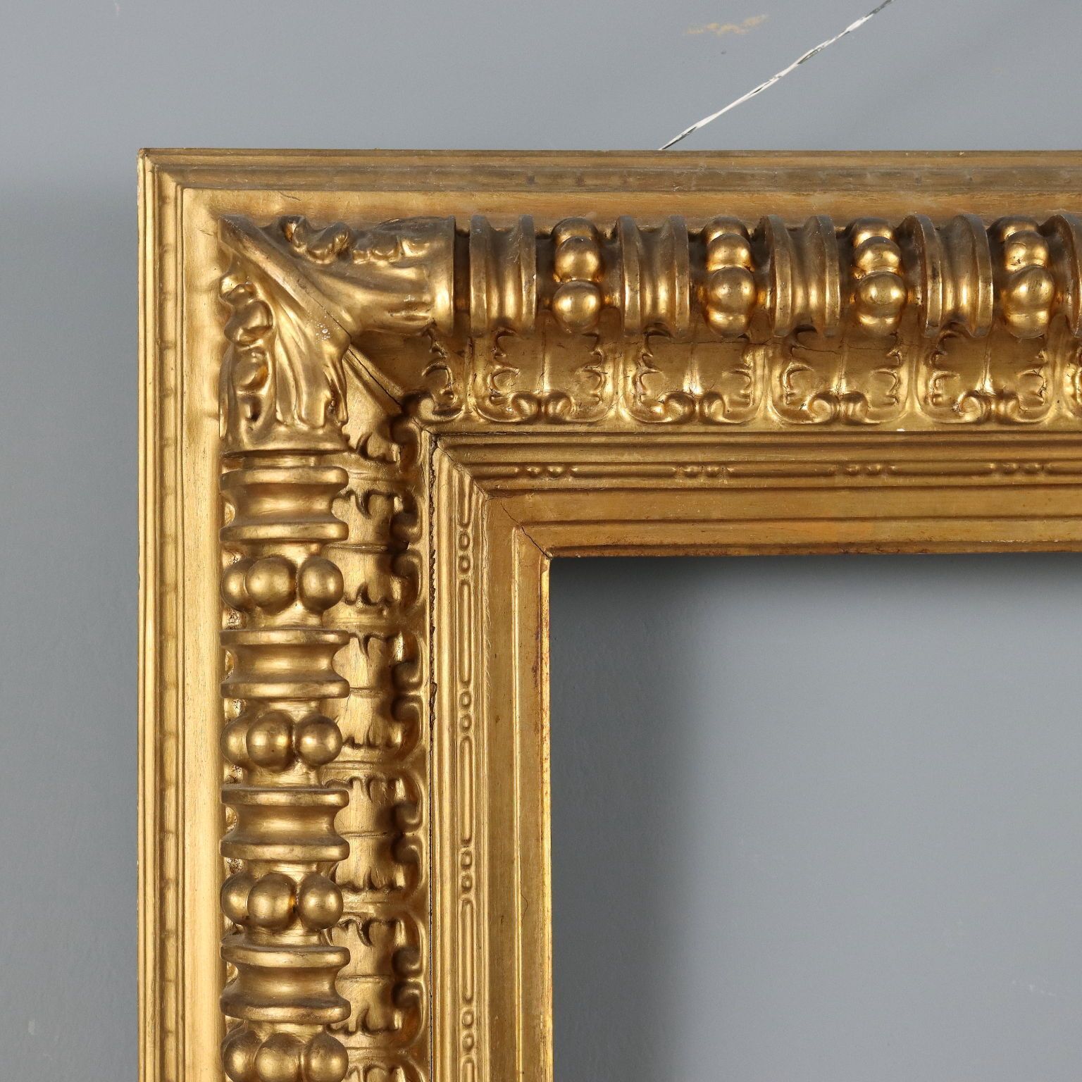 Antique Frame Carved Gilded Wood Italy XIX Century photo for sale