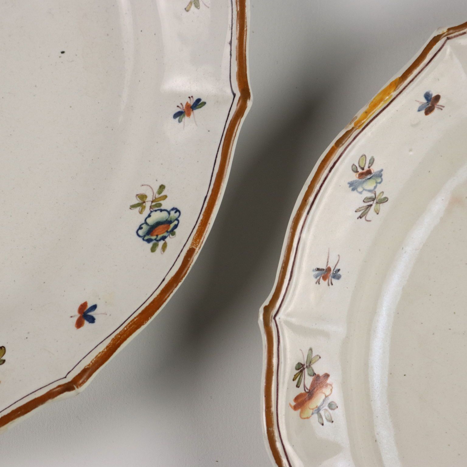 Antique Majolica Plates Manufacture Of Milan Late XVIII Century photo 520.0