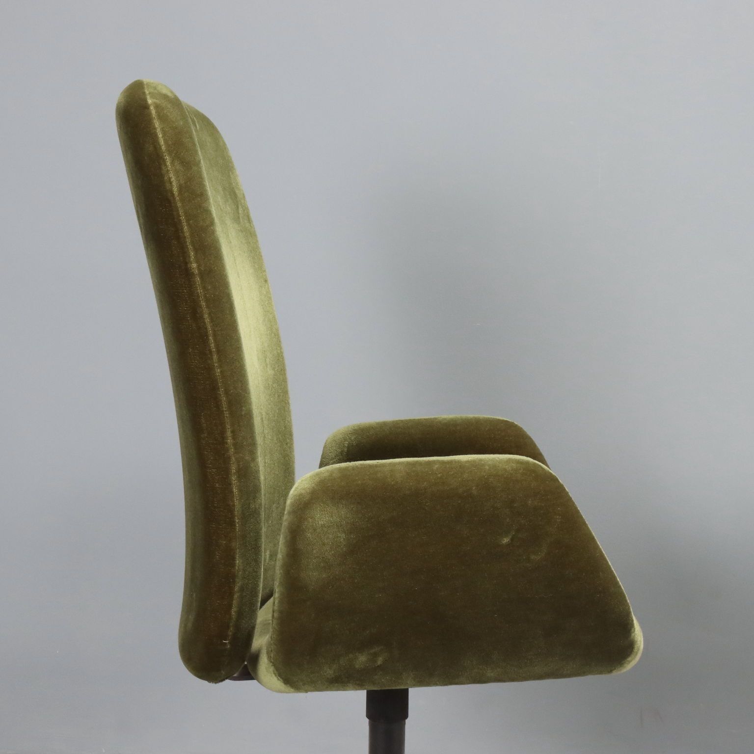 Vintage Armchairs Fabric Foam Metal Design Italy 1970s photo 980.0