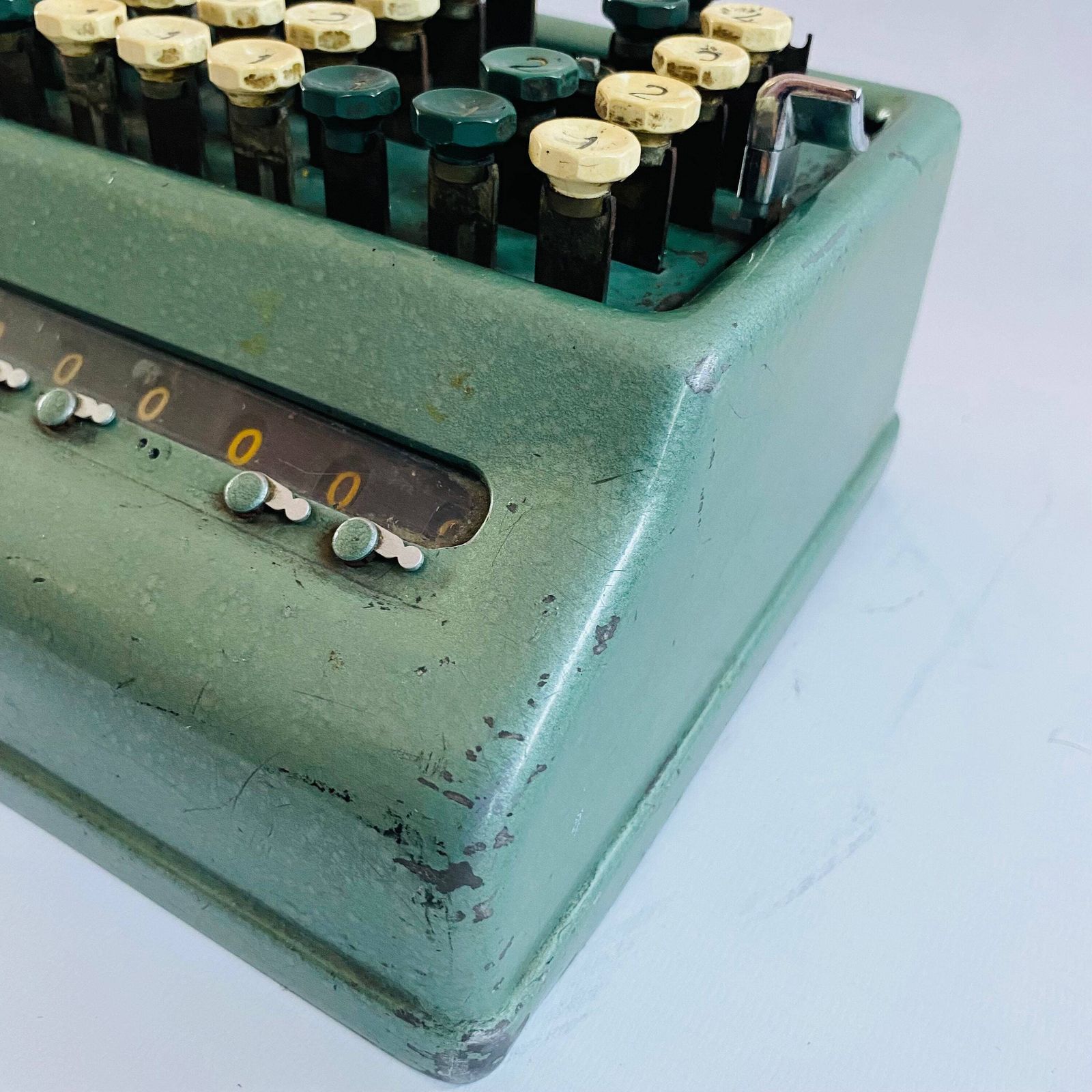 photo furniture Antique Plus Bell Punch Calculator /Mid Century 1950s Accountancy Tool / Antique Calculator Peaky Blinders