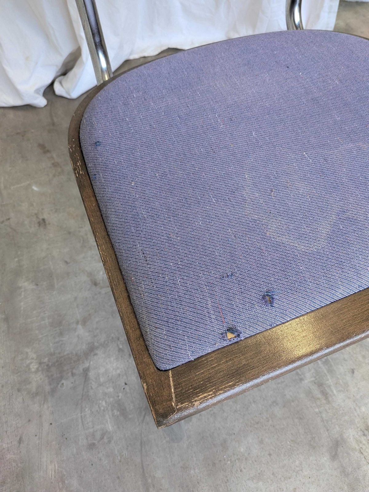 Vintage Office Purple Cesca Style Armchair / Stol Kamnik Yugoslavia 1970s / Mid Century Cantilever photo vinterior