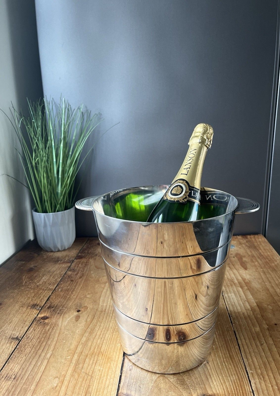 Quality Elkington Silver Plated Art Deco Champagne Wine Bottle Ice Bucket Cooler photo furniture