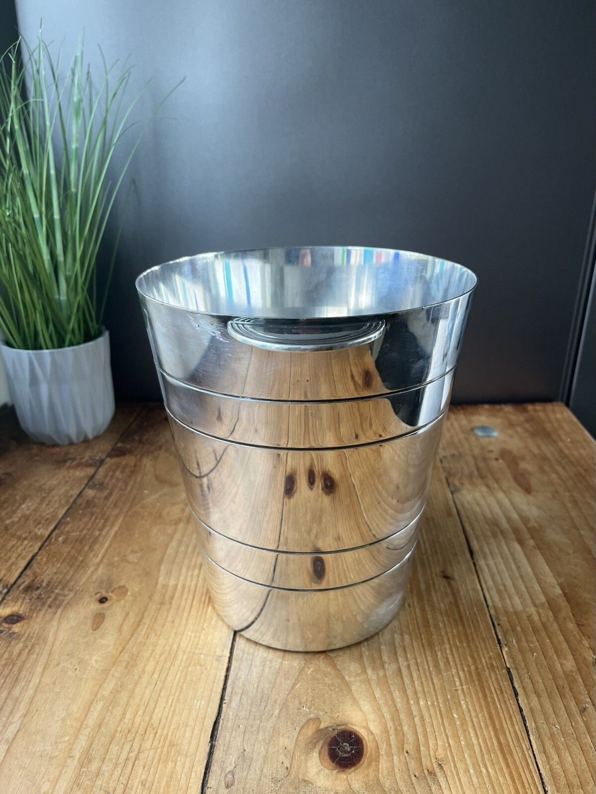 Quality Elkington Silver Plated Art Deco Champagne Wine Bottle Ice Bucket Cooler photo buy