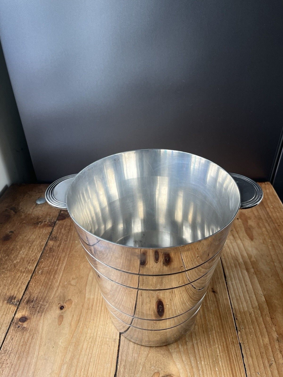 Home Decor Quality Elkington Silver Plated Art Deco Champagne Wine Bottle Ice Bucket Cooler photo
