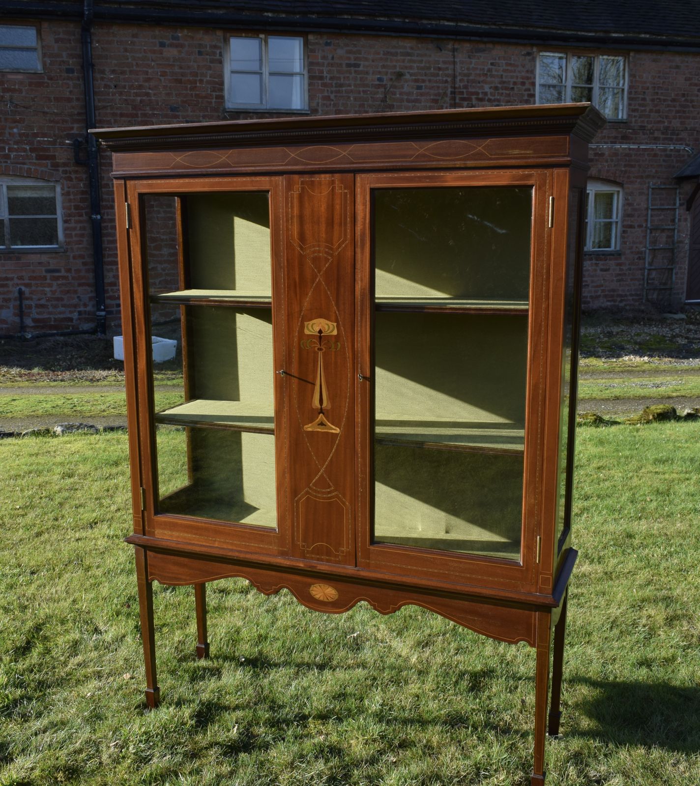Early 20th Century Art Nouveau Display Cabinet photo vinterior