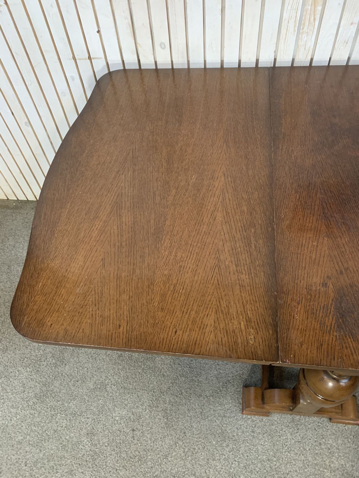photo furniture Vintage Drop Leaf Dining Table J. Heap & Co Solid Wood Extendable