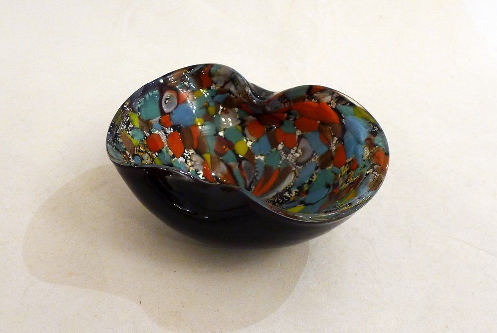 Confetti Ashtray In Blown Murano Glass, 1950s