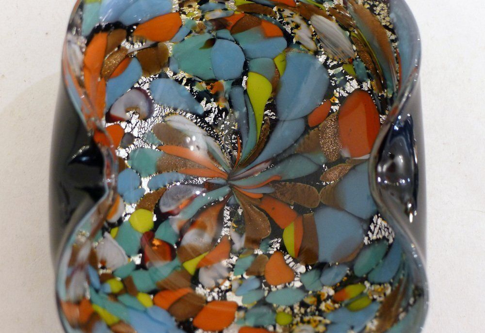 photo furniture Confetti Ashtray In Blown Murano Glass, 1950s