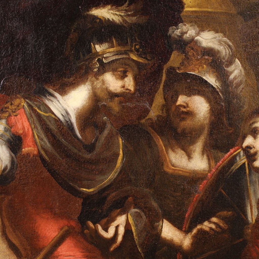 17th Century Mythological Painting, The Dispute Between Agamemnon And Achilles Over Briseis photo for sale