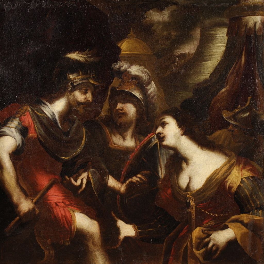 17th Century Mythological Painting, The Dispute Between Agamemnon And Achilles Over Briseis