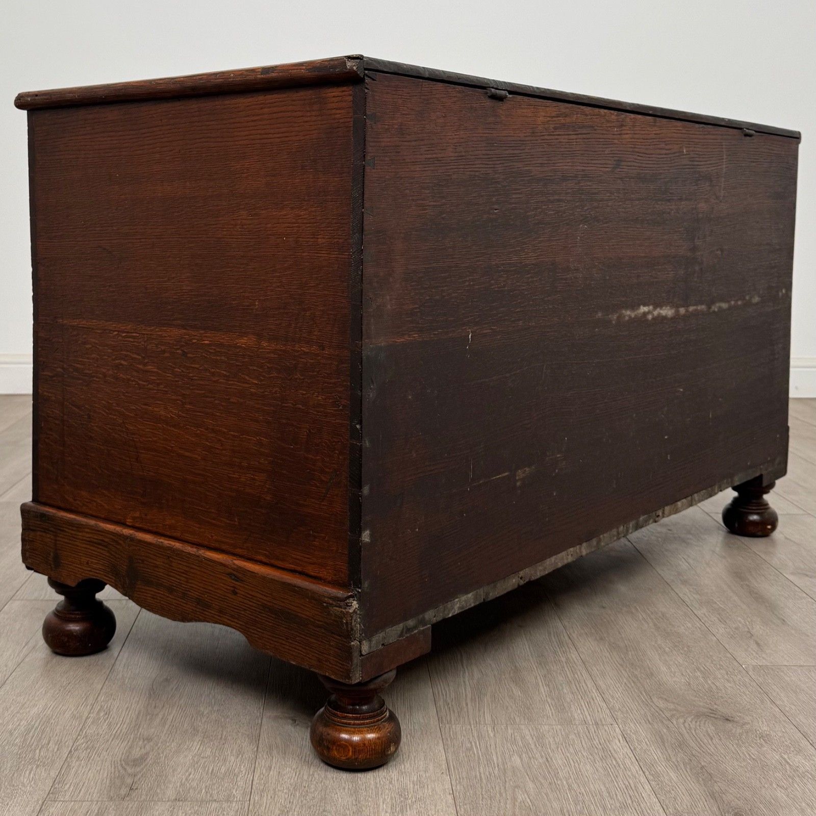 Antique 19th Century Fine Quality Coffer / Blanket Box In Oak photo Furniture