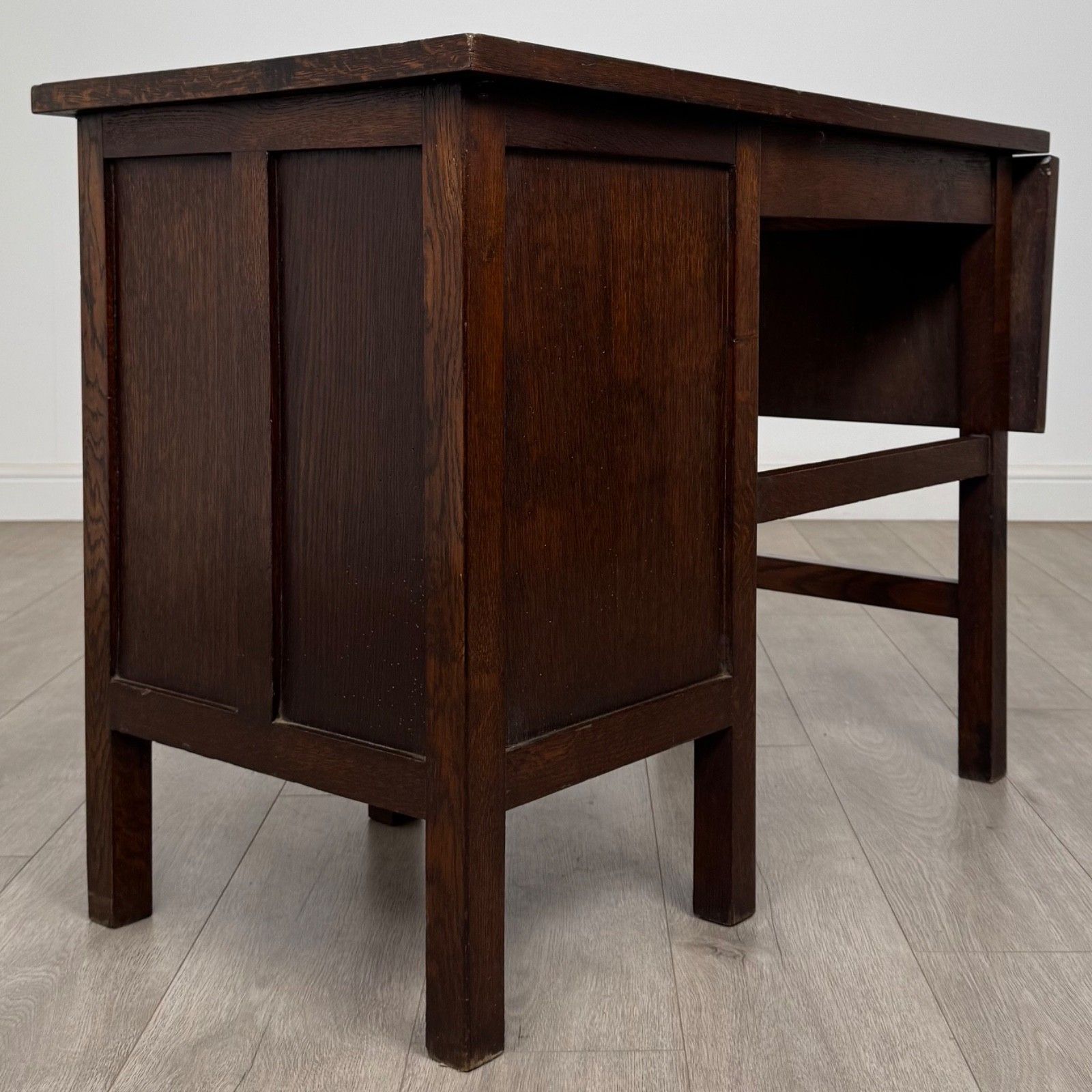 Antique 20th Century Good Quality Desk In Oak photo vinterior