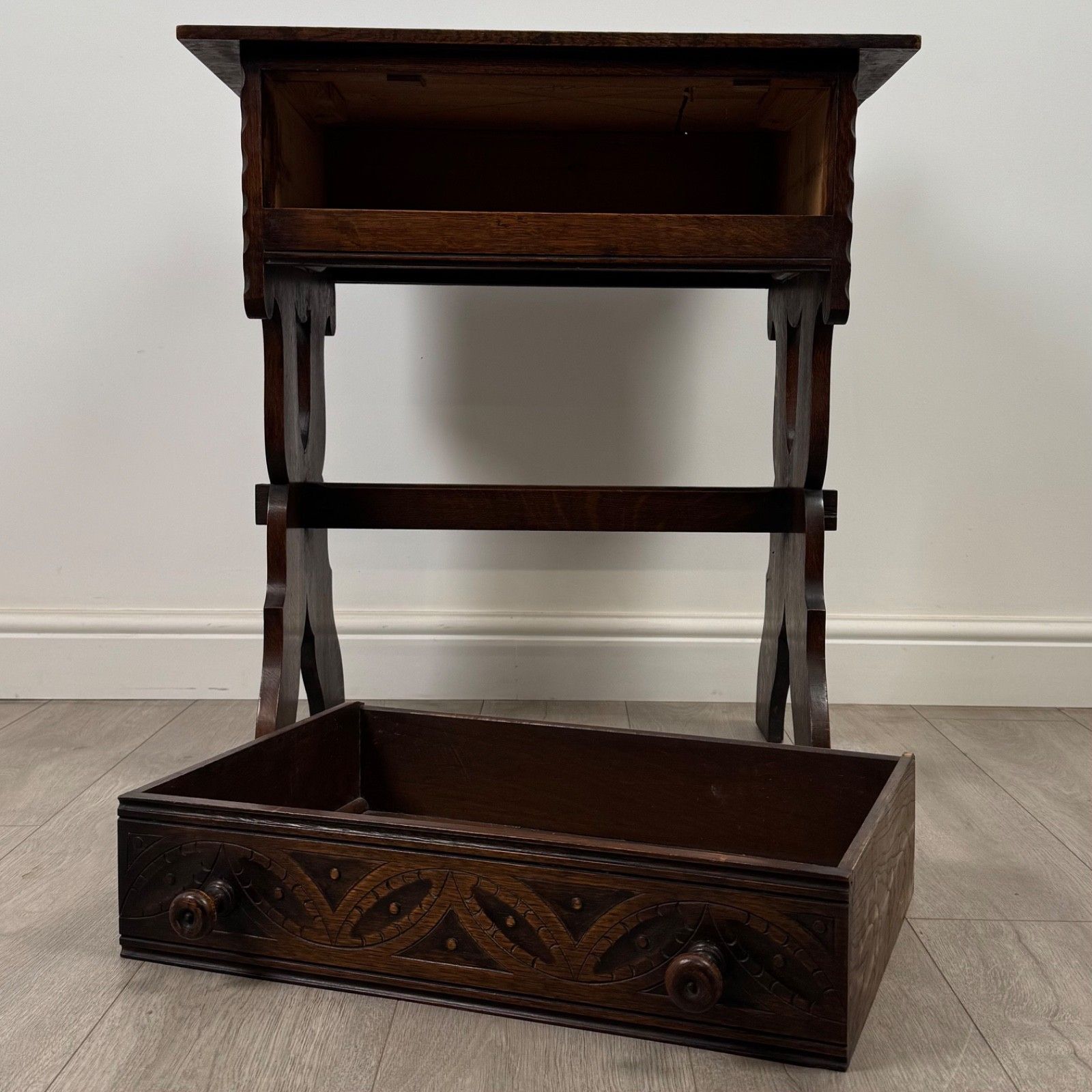 Antique 20th Century Good Quality Side Table In Oak photo buy