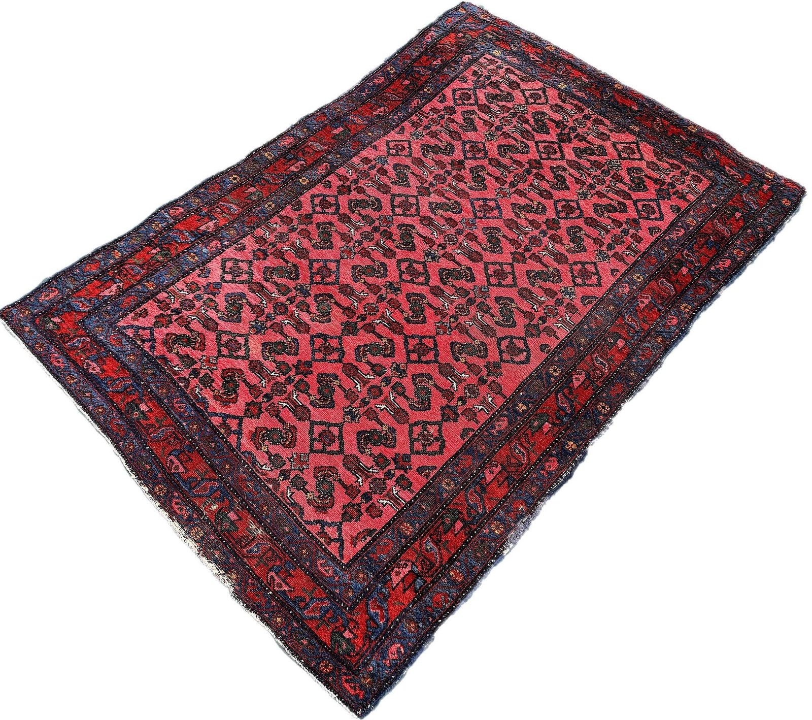Antique Hamadan Rug 1.53m X 1.03m photo for sale